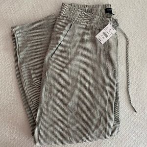 J. Crew Striped Linen Pants (NWT)